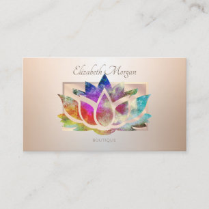 Eleganter moderner Beruflicher Rahmen, Lotus Visitenkarte