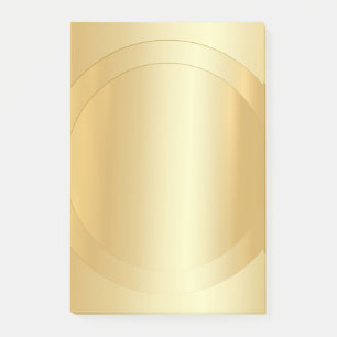 Eleganter moderner Blank Template Trendy Gold Look Post-it Klebezettel
