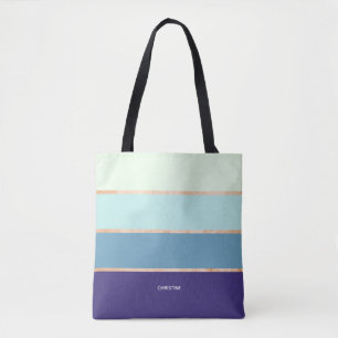 Eleganter moderner Blauer Streifen Vorname