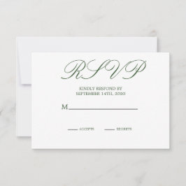 Eleganter moderner Blumenchic Wedding RSVP