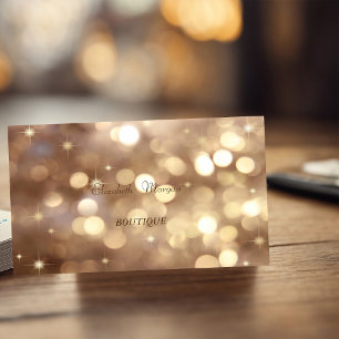 Eleganter moderner Bokeh mit ausgefeilter Ästhetik Visitenkarte
