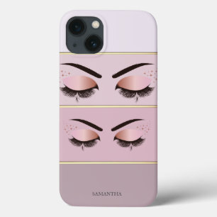 Eleganter, moderner Chic gestreift, Lashes Case-Mate iPhone Hülle