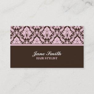 Eleganter moderner Damast-stilvolles mit Visitenkarte