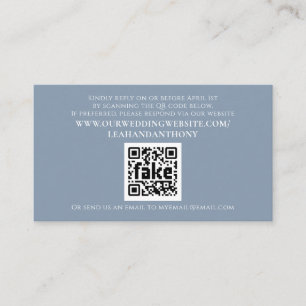 Eleganter, moderner, einfacher, robuster QR-Code Begleitkarte