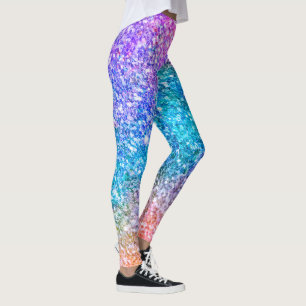 Eleganter moderner farbenfroher Glitzer Leggings