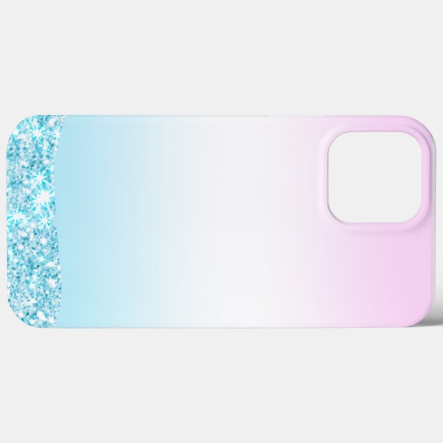 Eleganter Moderner, farbenfroher Gradient Glitzer  Case-Mate iPhone Hülle (Rückseite (Horizontal))