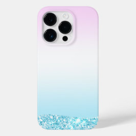 Eleganter Moderner, farbenfroher Gradient Glitzer Case-Mate iPhone 14 Pro Hülle