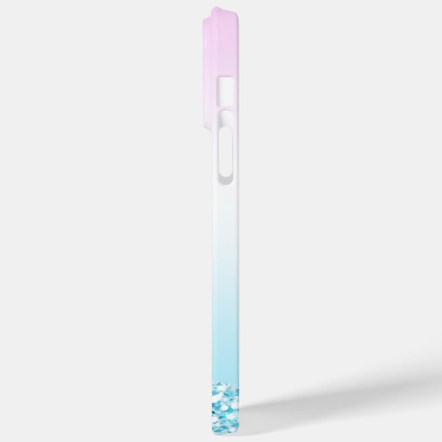 Eleganter Moderner, farbenfroher Gradient Glitzer  Case-Mate iPhone Hülle (Rückseite / Links)