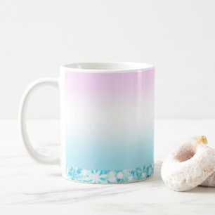 Eleganter Moderner, farbenfroher Gradient Glitzer Kaffeetasse
