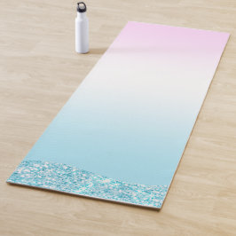Eleganter Moderner, farbenfroher Gradient Glitzer Yogamatte