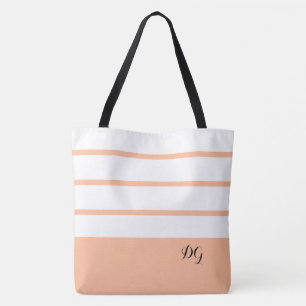 Eleganter moderner, feiner Streifen Monogram Trend
