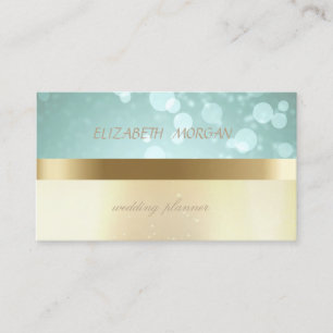 Eleganter moderner Glamour, Falsches Gold, Bokeh Visitenkarte