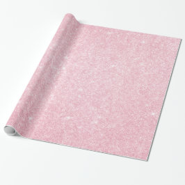 Eleganter, moderner Glitzer aus rosa Rosengold Geschenkpapier