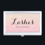 Eleganter, moderner Glitzer Visitenkarten Dose<br><div class="desc">Hübsche Imitate Glitzer Textur und eleganten kalligraphischen Schriftart.</div>