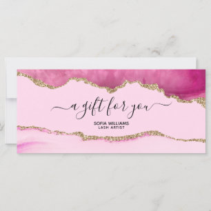 Eleganter moderner Gold Glitzer Rosa Tor