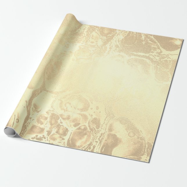 Eleganter moderner Goldmarmor-Look  Geschenkpapier (Ungerollt)