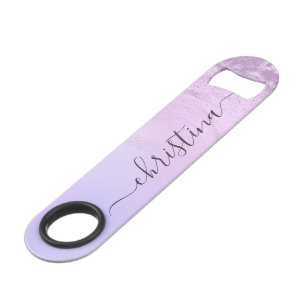 Eleganter, moderner Gradientenmarmor aus violettem Speed Flaschenöffner