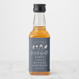 Eleganter, moderner, gürtiger Junggeselinnen-Absch Alkoholflaschenetikett