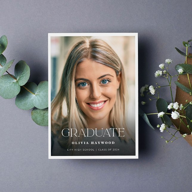 Eleganter Moderner High School Abschluss Ankündigung (Von Creator hochgeladen)