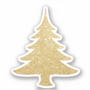 Eleganter moderner hübscher GoldGlitter Aufkleber