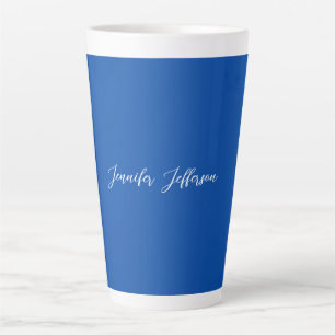 Eleganter, moderner Kalligraphiename Beruflich Blu Milchtasse