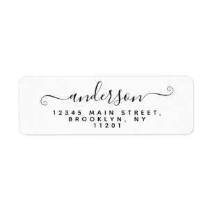 Eleganter, moderner Kalligraphieskriptname Schwarz