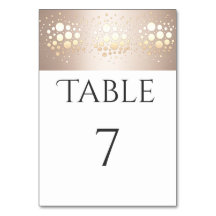 Eleganter moderner Konfetti aus Gold/Bronze