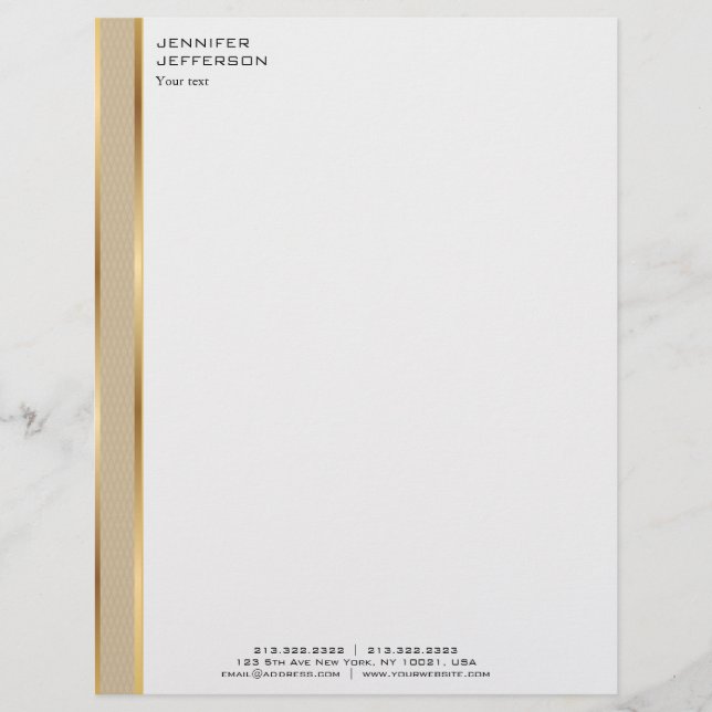 Eleganter, moderner Letterhead Briefbogen (Vorderseite)