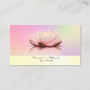 Eleganter Moderner Lotus Holografischer Visitenkarte