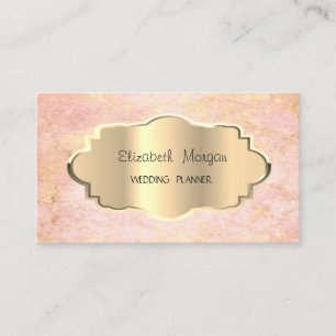 Eleganter moderner Marmor, Goldrahmen Visitenkarte