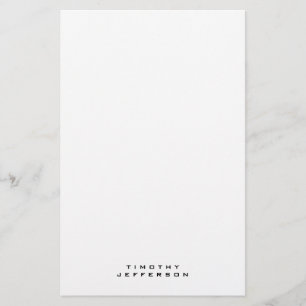 Eleganter moderner Minimalistischer Name Briefpapier