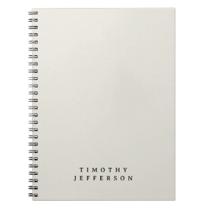 Eleganter moderner Minimalistischer Name Notizblock