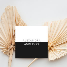 Eleganter moderner Monogram-Minimal Quadratische Visitenkarte