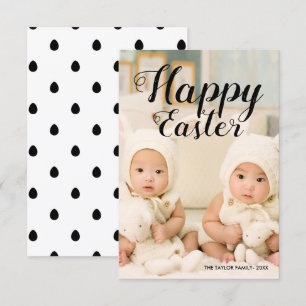 Eleganter, moderner Niedlicher Happy Ostertext F Einladung