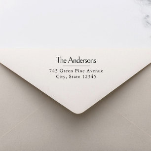 Eleganter moderner personalisierter Absenderstempe Gummistempel