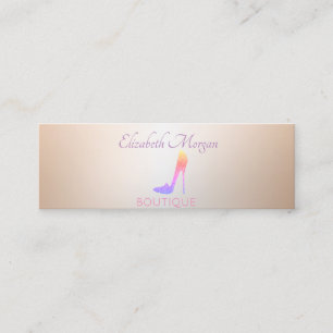 Eleganter moderner professioneller Glitter-Hochhac Mini Visitenkarte