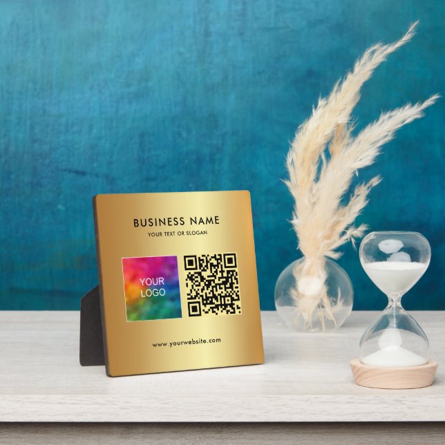 Eleganter, moderner QR-Code für das benutzerdefini Fotoplatte (InSitu)