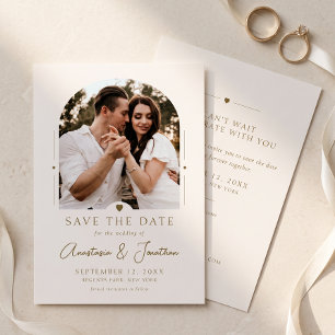 Eleganter moderner QR-Code zur Hochzeit Save The Date