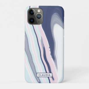 Eleganter moderner, rosa weißer Marmor Case-Mate iPhone Hülle
