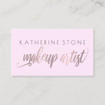 Eleganter moderner Rose-Golden & Lilic-Make-Up-Kün