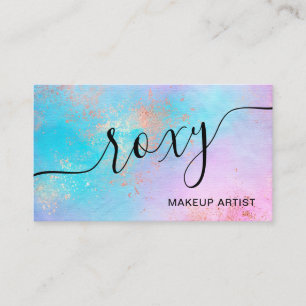 Eleganter moderner Rose-Goldmaktist Visitenkarte