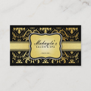 Eleganter moderner schwarzer und metallischer visitenkarte