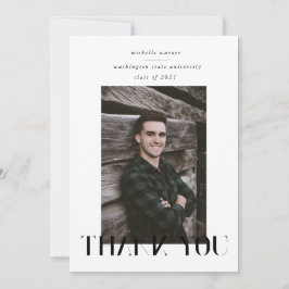 eleganter, moderner Script-Abschluss danke Karte