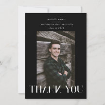 eleganter, moderner Script-Abschluss danke Karte