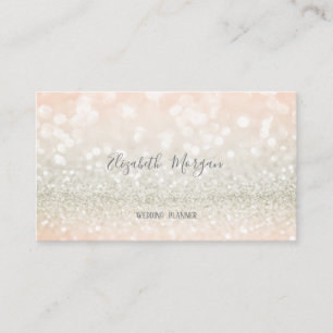 Eleganter Moderner Stilvoller Glitter Bokeh Visitenkarte