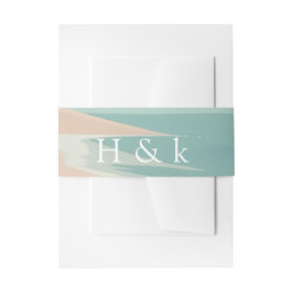 Eleganter moderner Strand Einladungsbanderole