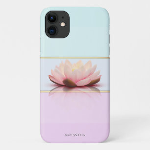 Eleganter moderner Streifen, Ombre Lotus Case-Mate iPhone Hülle