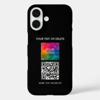 Eleganter moderner Template Upload Logo-Add-QR-Cod
