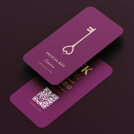 Eleganter Moderner Wohnort Real Anwesen Agent Visitenkarte