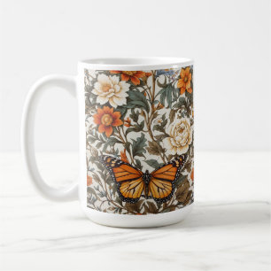 Eleganter Monarchfalter William Morris Inspiriert Kaffeetasse